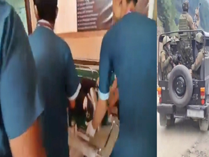 Suspected militants attack Manipur CM's advance security convoy, 1 injured | Suspected militants attack Manipur CM's advance security convoy, 1 injured Suspected militants attack Manipur CM's advance security convoy, 1 injured | Suspected militants attack Manipur CM's advance security convoy, 1 injured