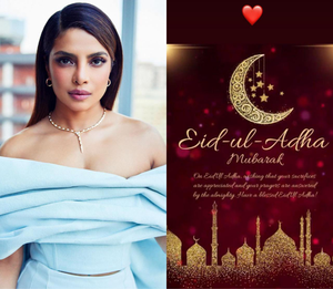 Priyanka wishes fans on Eid-ul-Adha: 'Your sacrifices are appreciated, prayers answered' | Priyanka wishes fans on Eid-ul-Adha: 'Your sacrifices are appreciated, prayers answered'