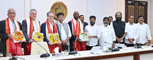 Cushman & Wakefield, Lockheed Martin delegations meet Telangana CM | Cushman & Wakefield, Lockheed Martin delegations meet Telangana CM Cushman & Wakefield, Lockheed Martin delegations meet Telangana CM | Cushman & Wakefield, Lockheed Martin delegations meet Telangana CM
