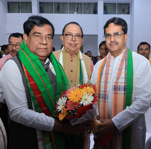 Agartala Mayor Dipak Majumder sworn in as Tripura Assembly member | Agartala Mayor Dipak Majumder sworn in as Tripura Assembly member Agartala Mayor Dipak Majumder sworn in as Tripura Assembly member | Agartala Mayor Dipak Majumder sworn in as Tripura Assembly member