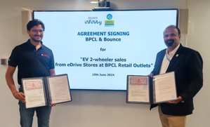 BPCL, Bounce Infinity join hands to launch 'eDrive stores' to boost EV adoption | BPCL, Bounce Infinity join hands to launch 'eDrive stores' to boost EV adoption BPCL, Bounce Infinity join hands to launch 'eDrive stores' to boost EV adoption | BPCL, Bounce Infinity join hands to launch 'eDrive stores' to boost EV adoption