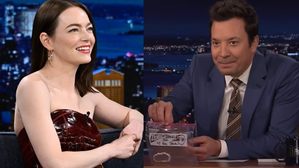 Jimmy Fallon treasures bracelet made for him and given as a gift by Emma Stone | Jimmy Fallon treasures bracelet made for him and given as a gift by Emma Stone Jimmy Fallon treasures bracelet made for him and given as a gift by Emma Stone | Jimmy Fallon treasures bracelet made for him and given as a gift by Emma Stone