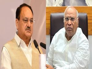 Kharge & Nadda - both party Presidents - get 'leading roles' in Upper House | Kharge & Nadda - both party Presidents - get 'leading roles' in Upper House Kharge & Nadda - both party Presidents - get 'leading roles' in Upper House | Kharge & Nadda - both party Presidents - get 'leading roles' in Upper House