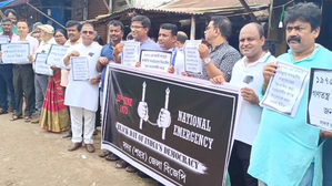 BJP, Northeast CMs lambast imposition of Emergency 50 years ago | BJP, Northeast CMs lambast imposition of Emergency 50 years ago BJP, Northeast CMs lambast imposition of Emergency 50 years ago | BJP, Northeast CMs lambast imposition of Emergency 50 years ago