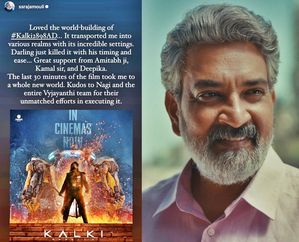 Rajamouli all praise for Prabhas-starrer ‘Kalki 2898 AD’: 'Transported me into various realms' | Rajamouli all praise for Prabhas-starrer ‘Kalki 2898 AD’: 'Transported me into various realms' Rajamouli all praise for Prabhas-starrer ‘Kalki 2898 AD’: 'Transported me into various realms' | Rajamouli all praise for Prabhas-starrer ‘Kalki 2898 AD’: 'Transported me into various realms'