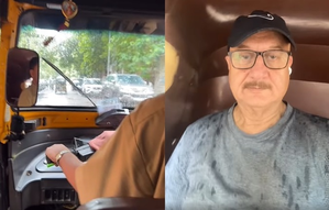 Anupam Kher takes auto-rickshaw ride to enjoy ‘baarish’ in Mumbai | Anupam Kher takes auto-rickshaw ride to enjoy ‘baarish’ in Mumbai Anupam Kher takes auto-rickshaw ride to enjoy ‘baarish’ in Mumbai | Anupam Kher takes auto-rickshaw ride to enjoy ‘baarish’ in Mumbai