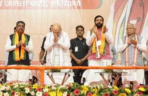 Litmus test for BJP in Haryana to retain power third time on trot | Litmus test for BJP in Haryana to retain power third time on trot Litmus test for BJP in Haryana to retain power third time on trot | Litmus test for BJP in Haryana to retain power third time on trot