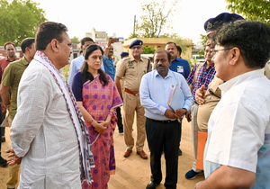 Raj CM makes surprise checks in Jaipur amid complaints of crumbling infra after rains | Raj CM makes surprise checks in Jaipur amid complaints of crumbling infra after rains Raj CM makes surprise checks in Jaipur amid complaints of crumbling infra after rains | Raj CM makes surprise checks in Jaipur amid complaints of crumbling infra after rains