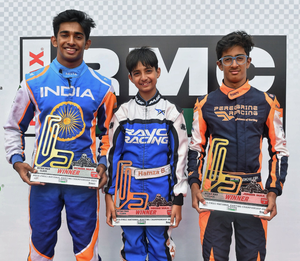 National Karting: Ruhaan Alva, Nikhilesh Raju, Hamza seal wins | National Karting: Ruhaan Alva, Nikhilesh Raju, Hamza seal wins National Karting: Ruhaan Alva, Nikhilesh Raju, Hamza seal wins | National Karting: Ruhaan Alva, Nikhilesh Raju, Hamza seal wins