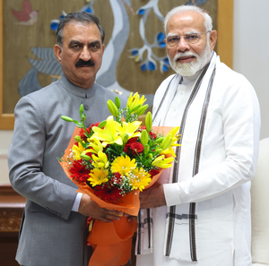 Himachal CM meets PM Modi, seeks support for green state initiatives | Himachal CM meets PM Modi, seeks support for green state initiatives Himachal CM meets PM Modi, seeks support for green state initiatives | Himachal CM meets PM Modi, seeks support for green state initiatives