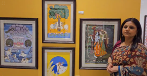 Paintings of Hindu deities captivate audiences at Delhi's Bikaner House | Paintings of Hindu deities captivate audiences at Delhi's Bikaner House