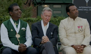Leander Paes, Vijay Amritraj shake legs on being inducted into Tennis Hall of Fame | Leander Paes, Vijay Amritraj shake legs on being inducted into Tennis Hall of Fame Leander Paes, Vijay Amritraj shake legs on being inducted into Tennis Hall of Fame | Leander Paes, Vijay Amritraj shake legs on being inducted into Tennis Hall of Fame