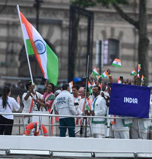 Paris Olympics: Sindhu, Sharath lead India as Games start with spectacular Opening Ceremony | Paris Olympics: Sindhu, Sharath lead India as Games start with spectacular Opening Ceremony Paris Olympics: Sindhu, Sharath lead India as Games start with spectacular Opening Ceremony | Paris Olympics: Sindhu, Sharath lead India as Games start with spectacular Opening Ceremony