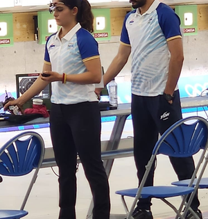 Paris Olympics: Manu-Sarabjot duo qualifies for 10m Air Pistol Mixed Team bronze-medal match | Paris Olympics: Manu-Sarabjot duo qualifies for 10m Air Pistol Mixed Team bronze-medal match Paris Olympics: Manu-Sarabjot duo qualifies for 10m Air Pistol Mixed Team bronze-medal match | Paris Olympics: Manu-Sarabjot duo qualifies for 10m Air Pistol Mixed Team bronze-medal match