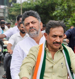 There is a conspiracy to put me in prison: K’taka Dy CM Shivakumar | There is a conspiracy to put me in prison: K’taka Dy CM Shivakumar There is a conspiracy to put me in prison: K’taka Dy CM Shivakumar | There is a conspiracy to put me in prison: K’taka Dy CM Shivakumar