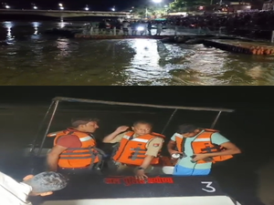 Ayodhya: Boat carrying 9 pilgrims capsizes in Saryau river; 1 missing | Ayodhya: Boat carrying 9 pilgrims capsizes in Saryau river; 1 missing Ayodhya: Boat carrying 9 pilgrims capsizes in Saryau river; 1 missing | Ayodhya: Boat carrying 9 pilgrims capsizes in Saryau river; 1 missing