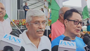 Har Ghar Tiranga campaign: MPs participate in Tricolour bike rally | Har Ghar Tiranga campaign: MPs participate in Tricolour bike rally Har Ghar Tiranga campaign: MPs participate in Tricolour bike rally | Har Ghar Tiranga campaign: MPs participate in Tricolour bike rally