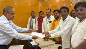 BJP's Jagannath Pradhan files nomination for Rajya Sabha bypoll from Odisha | BJP's Jagannath Pradhan files nomination for Rajya Sabha bypoll from Odisha