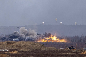 Ukrainian drone attack sparks fire at Russia's military facility | Ukrainian drone attack sparks fire at Russia's military facility Ukrainian drone attack sparks fire at Russia's military facility | Ukrainian drone attack sparks fire at Russia's military facility