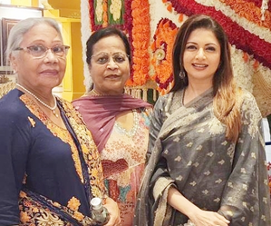 Janmashtami: Bhagyashree takes mother-in-law to watch ‘Rajadhiraaj’ | Janmashtami: Bhagyashree takes mother-in-law to watch ‘Rajadhiraaj’