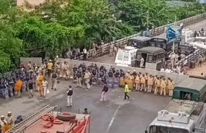 Massive police deployment ahead of students protest march in Kolkata | Massive police deployment ahead of students protest march in Kolkata Massive police deployment ahead of students protest march in Kolkata | Massive police deployment ahead of students protest march in Kolkata