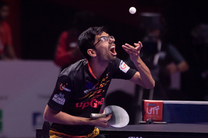 UTT 2024: Manav bests doubles partner Manush; Ahmedabad hold off U Mumba fightback to Win 9-6 | UTT 2024: Manav bests doubles partner Manush; Ahmedabad hold off U Mumba fightback to Win 9-6 UTT 2024: Manav bests doubles partner Manush; Ahmedabad hold off U Mumba fightback to Win 9-6 | UTT 2024: Manav bests doubles partner Manush; Ahmedabad hold off U Mumba fightback to Win 9-6