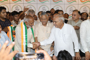 Rebel BJP legislator joins Congress in Haryana | Rebel BJP legislator joins Congress in Haryana Rebel BJP legislator joins Congress in Haryana | Rebel BJP legislator joins Congress in Haryana