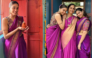 Sharvari wears 35-year-old Kanjivaram saree passed down from her ‘aaji’ | Sharvari wears 35-year-old Kanjivaram saree passed down from her ‘aaji’ Sharvari wears 35-year-old Kanjivaram saree passed down from her ‘aaji’ | Sharvari wears 35-year-old Kanjivaram saree passed down from her ‘aaji’