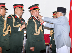 Nepal President confers rank insignia on new Army Chief Ashok Raj Sigdel | Nepal President confers rank insignia on new Army Chief Ashok Raj Sigdel Nepal President confers rank insignia on new Army Chief Ashok Raj Sigdel | Nepal President confers rank insignia on new Army Chief Ashok Raj Sigdel