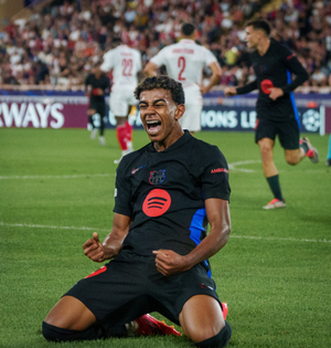 Barca winger Yamal becomes second youngest Champions League goalscorer of all time | Barca winger Yamal becomes second youngest Champions League goalscorer of all time Barca winger Yamal becomes second youngest Champions League goalscorer of all time | Barca winger Yamal becomes second youngest Champions League goalscorer of all time