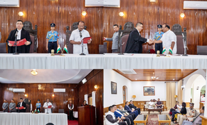 Tripura Guv Indra Sena Reddy Nallu sworn in as Acting Governor of Mizoram | Tripura Guv Indra Sena Reddy Nallu sworn in as Acting Governor of Mizoram Tripura Guv Indra Sena Reddy Nallu sworn in as Acting Governor of Mizoram | Tripura Guv Indra Sena Reddy Nallu sworn in as Acting Governor of Mizoram