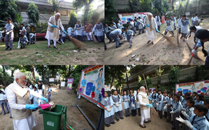 PM Modi participates in Swachhata, urges citizens to contribute to the cause | PM Modi participates in Swachhata, urges citizens to contribute to the cause