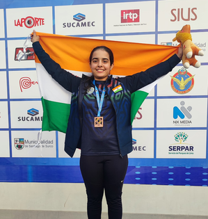 Khushi bags bronze as India's medal tally swells to 15 at Lima Junior Worlds | Khushi bags bronze as India's medal tally swells to 15 at Lima Junior Worlds Khushi bags bronze as India's medal tally swells to 15 at Lima Junior Worlds | Khushi bags bronze as India's medal tally swells to 15 at Lima Junior Worlds