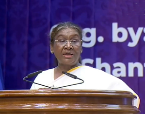 Spirituality mode to bring in positive change in society: President Murmu | Spirituality mode to bring in positive change in society: President Murmu Spirituality mode to bring in positive change in society: President Murmu | Spirituality mode to bring in positive change in society: President Murmu