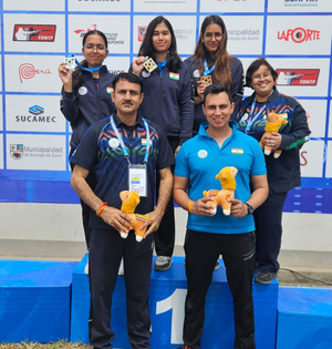 Divanshi wins second gold as India sweep women's 25m standard pistol at Lima Junior Worlds | Divanshi wins second gold as India sweep women's 25m standard pistol at Lima Junior Worlds