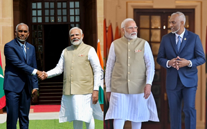 PM Modi holds bilateral talks with Maldives Prez Muizzu | PM Modi holds bilateral talks with Maldives Prez Muizzu PM Modi holds bilateral talks with Maldives Prez Muizzu | PM Modi holds bilateral talks with Maldives Prez Muizzu