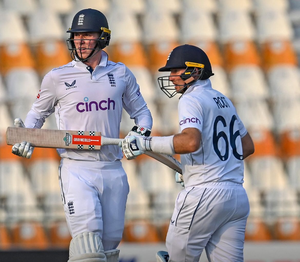 1st Test: Crawley, Root lead fight back as England trail by 460 runs against Pakistan | 1st Test: Crawley, Root lead fight back as England trail by 460 runs against Pakistan 1st Test: Crawley, Root lead fight back as England trail by 460 runs against Pakistan | 1st Test: Crawley, Root lead fight back as England trail by 460 runs against Pakistan