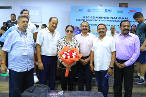 Mary Kom inspires future boxing stars at combined National Talent Hunt | Mary Kom inspires future boxing stars at combined National Talent Hunt Mary Kom inspires future boxing stars at combined National Talent Hunt | Mary Kom inspires future boxing stars at combined National Talent Hunt