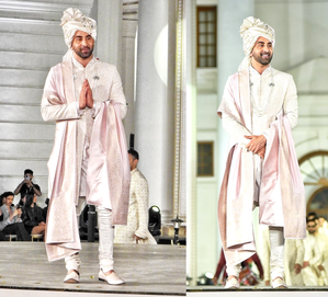 Ranbir Kapoor recreates “Channa Mereya” look, turns into regal groom for a fashion show | Ranbir Kapoor recreates “Channa Mereya” look, turns into regal groom for a fashion show Ranbir Kapoor recreates “Channa Mereya” look, turns into regal groom for a fashion show | Ranbir Kapoor recreates “Channa Mereya” look, turns into regal groom for a fashion show