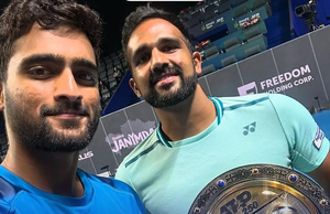 Arjun Kadhe/Rithvik Bollipalli win maiden ATP Tour title at Almaty Open | Arjun Kadhe/Rithvik Bollipalli win maiden ATP Tour title at Almaty Open Arjun Kadhe/Rithvik Bollipalli win maiden ATP Tour title at Almaty Open | Arjun Kadhe/Rithvik Bollipalli win maiden ATP Tour title at Almaty Open