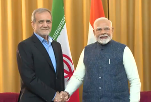 Chabahar in focus as PM Modi and Iranian President Pezeshkian hold talks in Kazan | Chabahar in focus as PM Modi and Iranian President Pezeshkian hold talks in Kazan Chabahar in focus as PM Modi and Iranian President Pezeshkian hold talks in Kazan | Chabahar in focus as PM Modi and Iranian President Pezeshkian hold talks in Kazan
