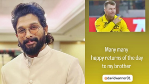 Allu Arjun wishes his ‘brother’ David Warner on his birthday | Allu Arjun wishes his ‘brother’ David Warner on his birthday Allu Arjun wishes his ‘brother’ David Warner on his birthday | Allu Arjun wishes his ‘brother’ David Warner on his birthday