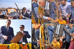 PM Modi, Spanish Prez greet specially-abled girl as she gifts them portraits during Vadodara roadshow | PM Modi, Spanish Prez greet specially-abled girl as she gifts them portraits during Vadodara roadshow PM Modi, Spanish Prez greet specially-abled girl as she gifts them portraits during Vadodara roadshow | PM Modi, Spanish Prez greet specially-abled girl as she gifts them portraits during Vadodara roadshow