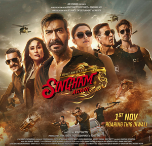 'Singham Again' lights up Diwali with cracking cop universe masterpiece | 'Singham Again' lights up Diwali with cracking cop universe masterpiece 'Singham Again' lights up Diwali with cracking cop universe masterpiece | 'Singham Again' lights up Diwali with cracking cop universe masterpiece