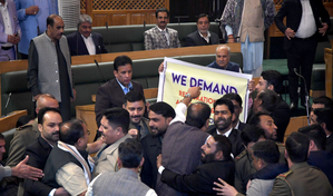 BJP MLAs run ‘parallel assembly’ in J&K Assembly lawns | BJP MLAs run ‘parallel assembly’ in J&K Assembly lawns BJP MLAs run ‘parallel assembly’ in J&K Assembly lawns | BJP MLAs run ‘parallel assembly’ in J&K Assembly lawns