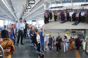 AIIB & DEA delegations take ride in NaMo Bharat trains | AIIB & DEA delegations take ride in NaMo Bharat trains AIIB & DEA delegations take ride in NaMo Bharat trains | AIIB & DEA delegations take ride in NaMo Bharat trains