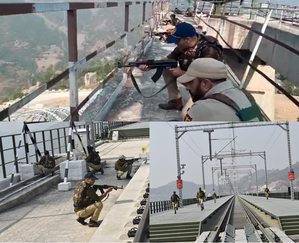J&K: Mock security drill on world’s highest railway bridge | J&K: Mock security drill on world’s highest railway bridge J&K: Mock security drill on world’s highest railway bridge | J&K: Mock security drill on world’s highest railway bridge