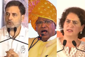 Maha polls: Rahul Gandhi, Kharge urge voters to protect self-respect, constitution | Maha polls: Rahul Gandhi, Kharge urge voters to protect self-respect, constitution Maha polls: Rahul Gandhi, Kharge urge voters to protect self-respect, constitution | Maha polls: Rahul Gandhi, Kharge urge voters to protect self-respect, constitution