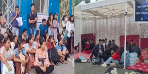 On day 16 of hunger strike, NEHU students in Meghalaya vow to continue stir | On day 16 of hunger strike, NEHU students in Meghalaya vow to continue stir On day 16 of hunger strike, NEHU students in Meghalaya vow to continue stir | On day 16 of hunger strike, NEHU students in Meghalaya vow to continue stir