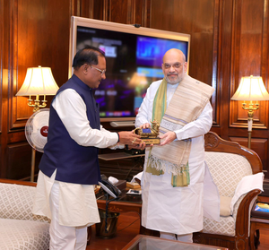 Chhattisgarh CM Sai briefs HM Amit Shah on progress in Maoist-affected areas | Chhattisgarh CM Sai briefs HM Amit Shah on progress in Maoist-affected areas Chhattisgarh CM Sai briefs HM Amit Shah on progress in Maoist-affected areas | Chhattisgarh CM Sai briefs HM Amit Shah on progress in Maoist-affected areas